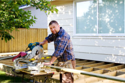 carpentry repairing a house